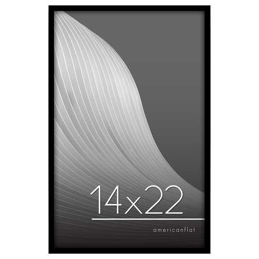 Modern Gallery Poster Frame without Mat, Black | Streamline Collection