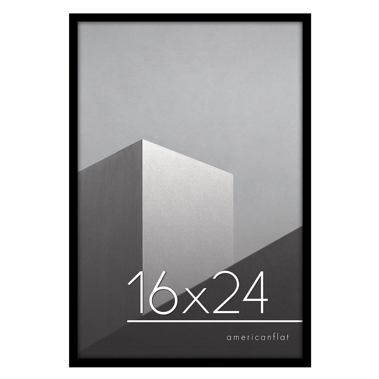 Modern Gallery Poster Frame without Mat, Black | Streamline Collection