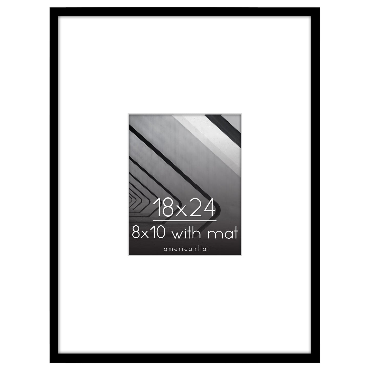 Large Matted Picture Frame | Choose Your Size and Color