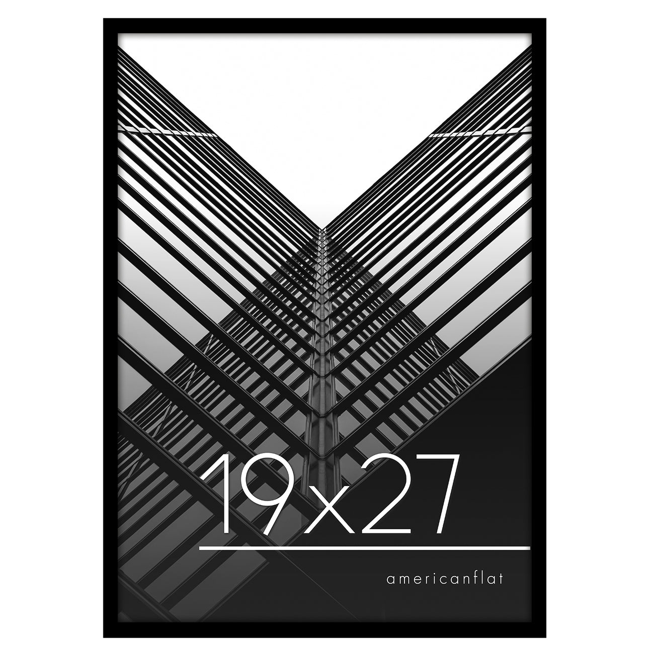 Modern Poster Frame with Thin Border | Choose Your Size