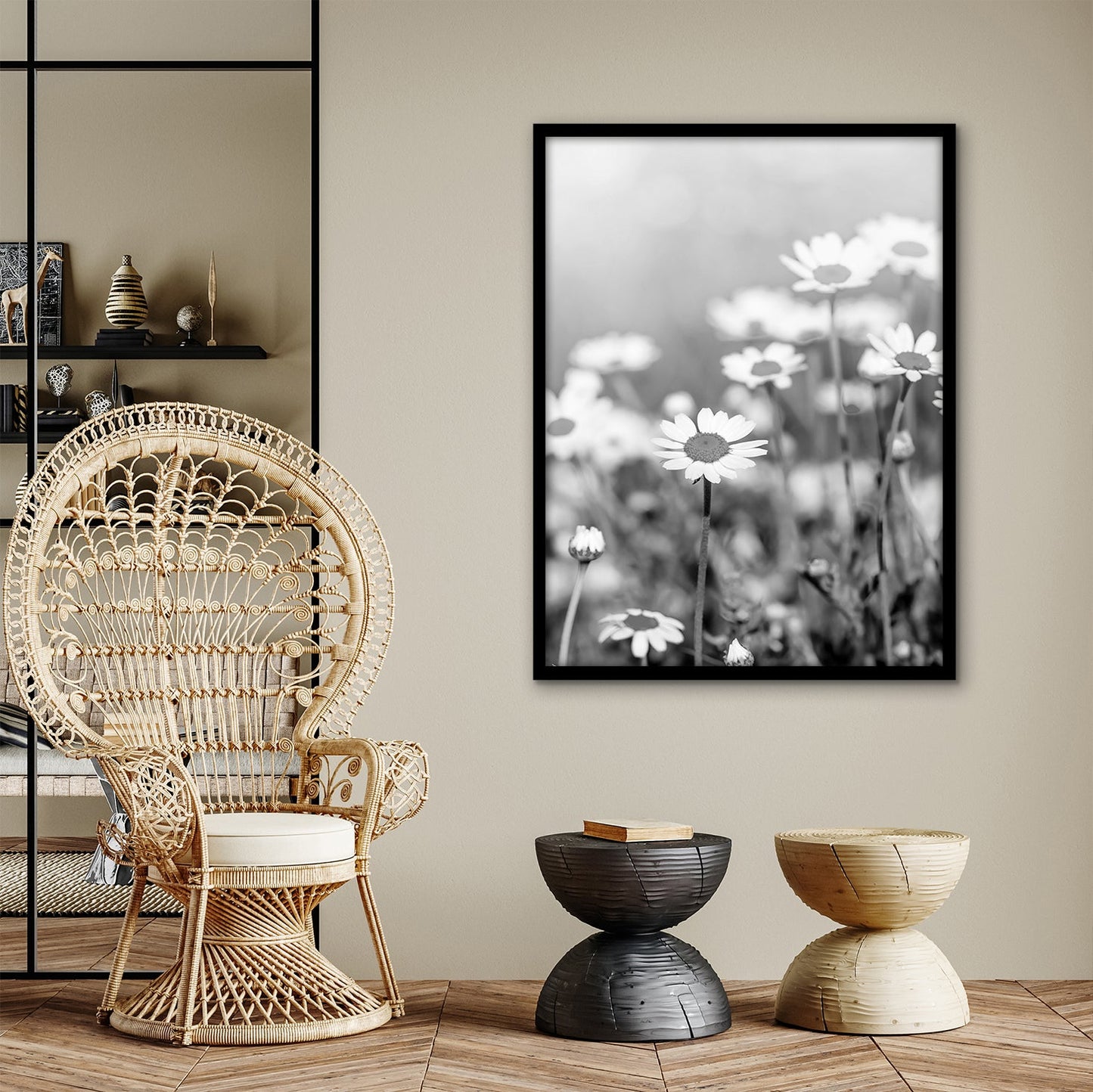 Modern Gallery Poster Frame without Mat, Black | Streamline Collection