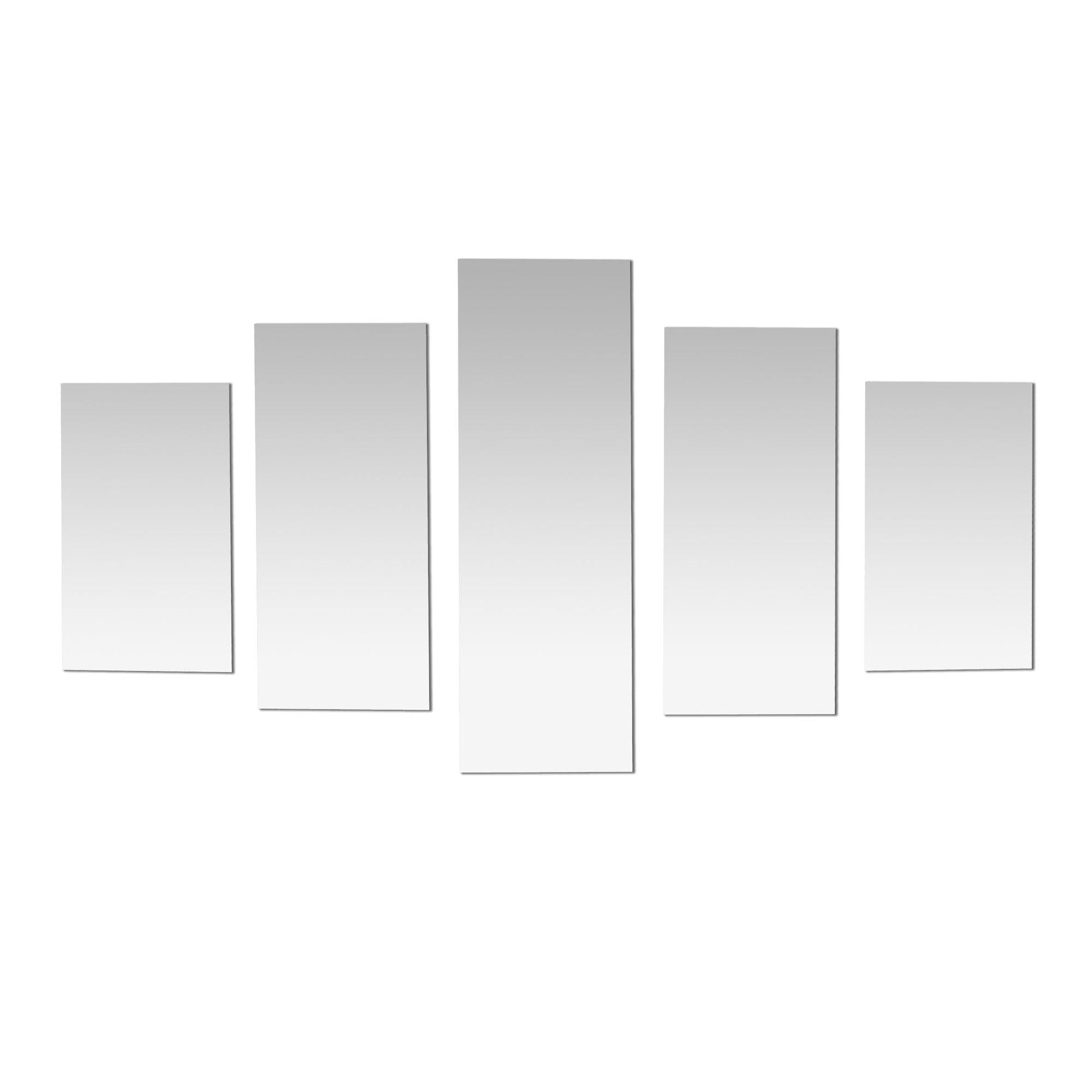 Americanflat Adhesive Mirror Tiles - Art Deco Panorama Design - Peel And Stick  Mirrors For Wall. (5pcs Set) : Target