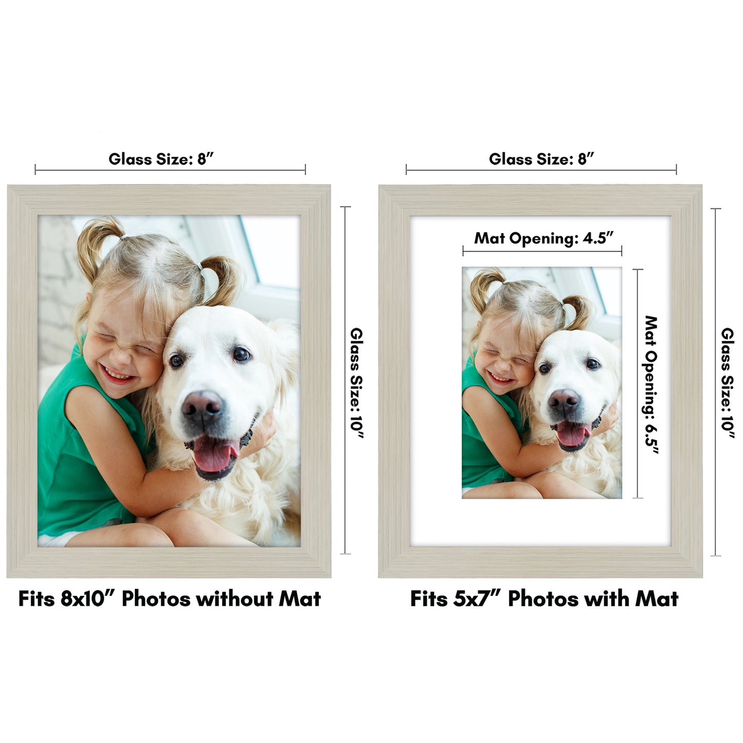 Picture Frame with Mat | Engineered Wood Photo Frame