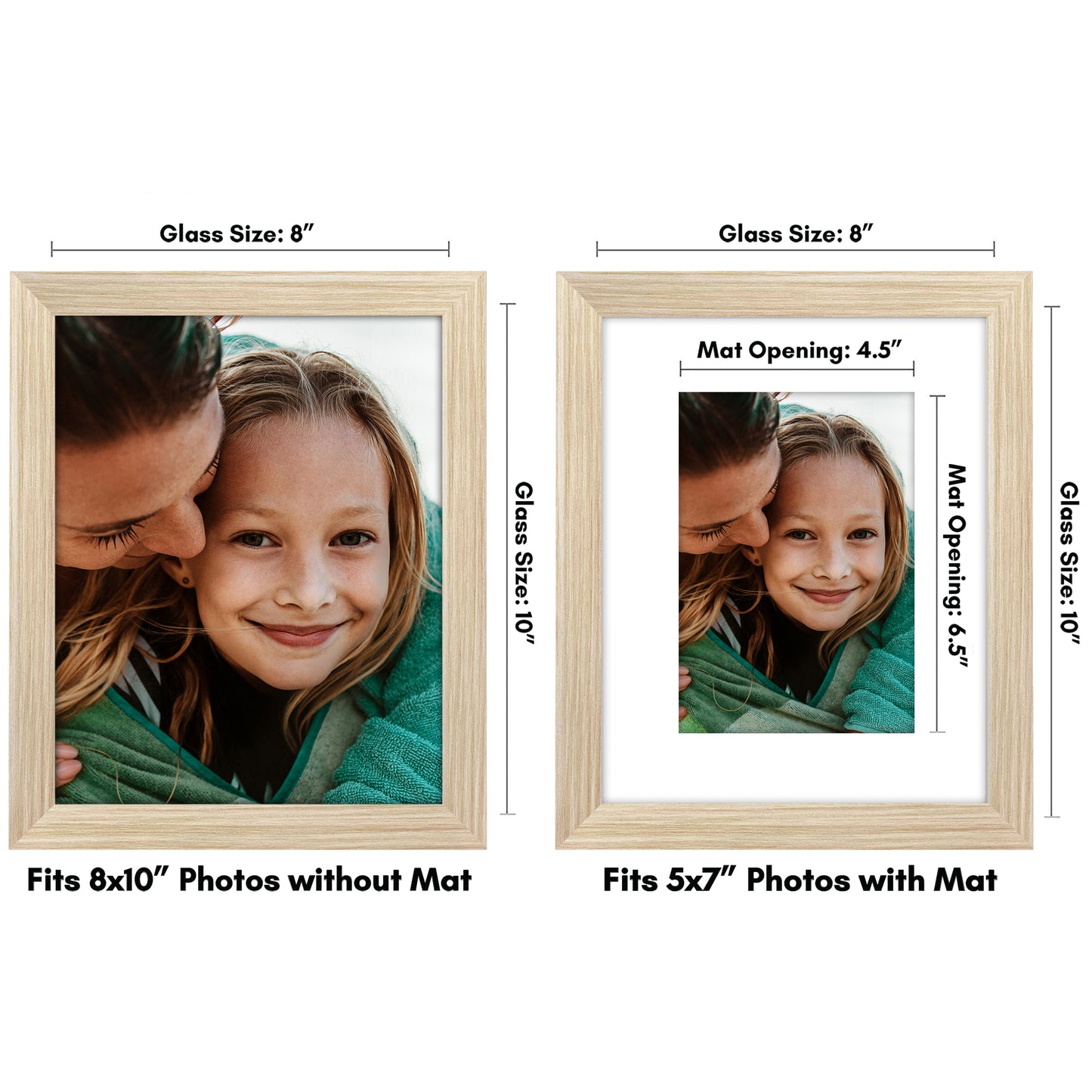 Picture Frame with Mat | Engineered Wood Photo Frame