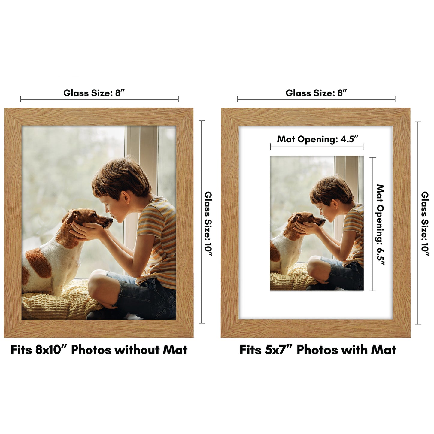 Picture Frame with Mat | Engineered Wood Photo Frame