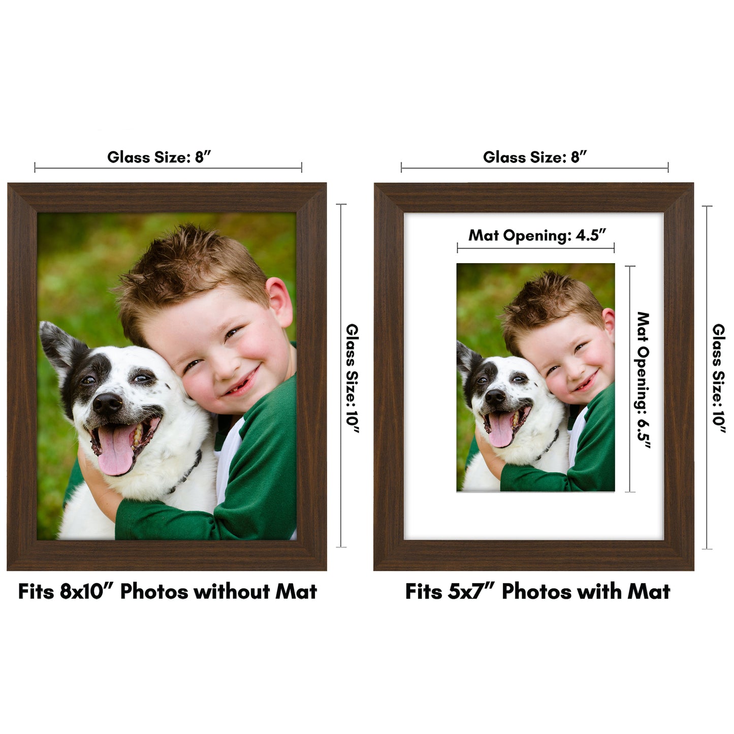 Picture Frame with Mat | Engineered Wood Photo Frame