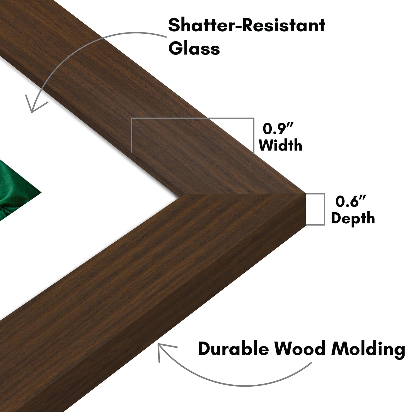 Picture Frame with Mat | Engineered Wood Photo Frame