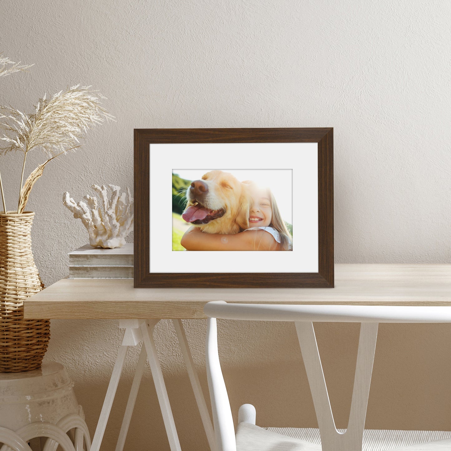 Picture Frame with Mat | Engineered Wood Photo Frame