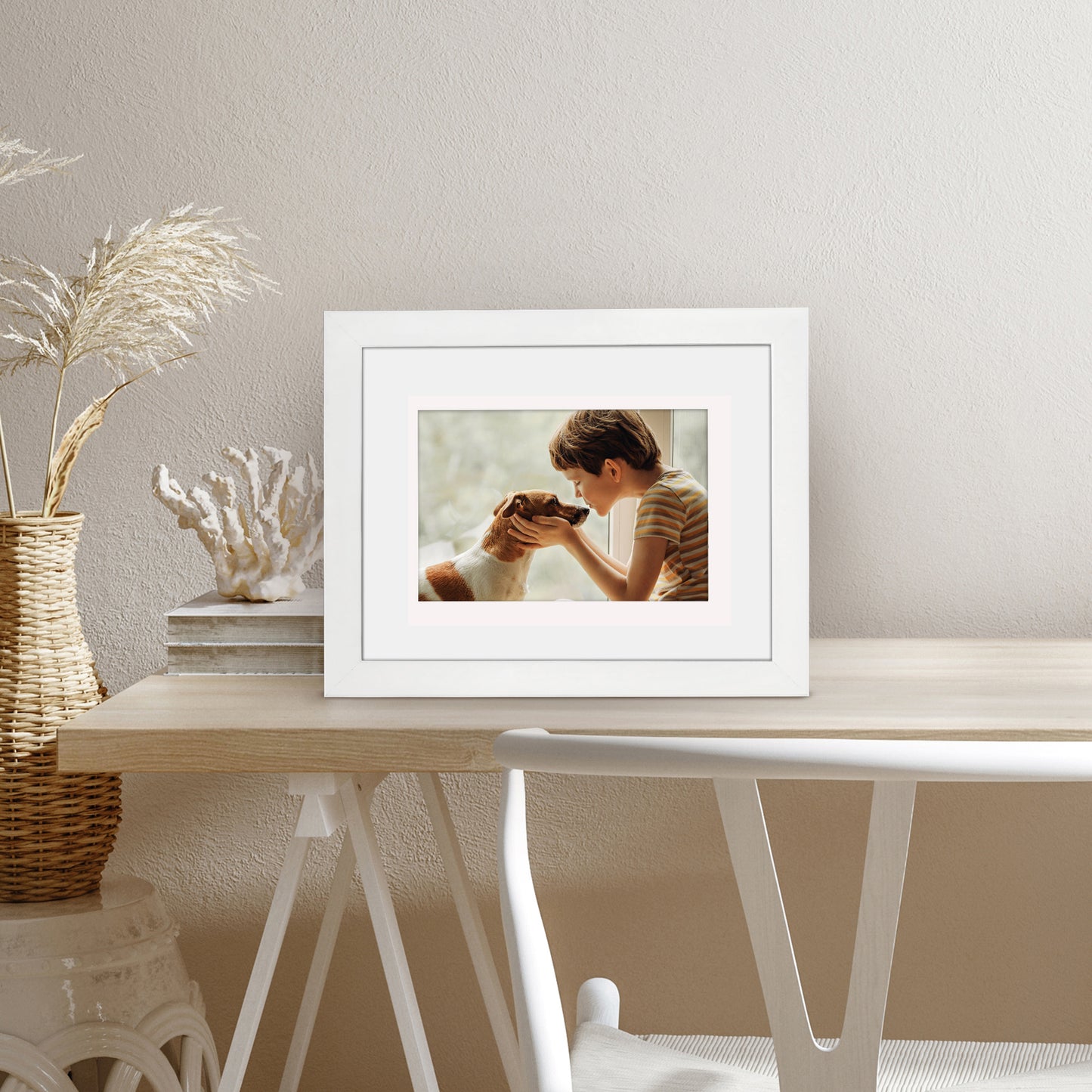 Picture Frame with Mat | Engineered Wood Photo Frame