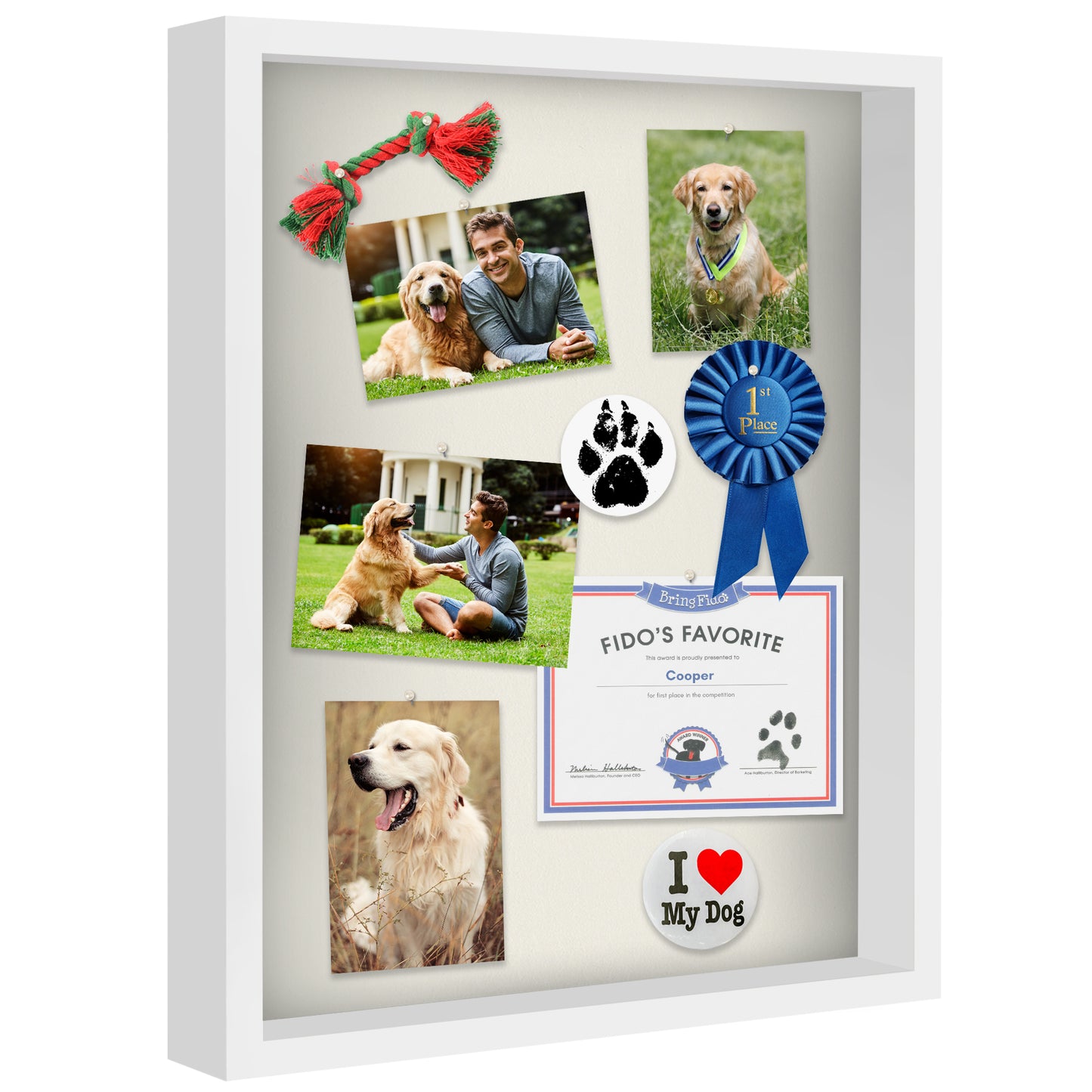 Shadow Box Keepsake Frame with Linen Back | Silhouette Collection