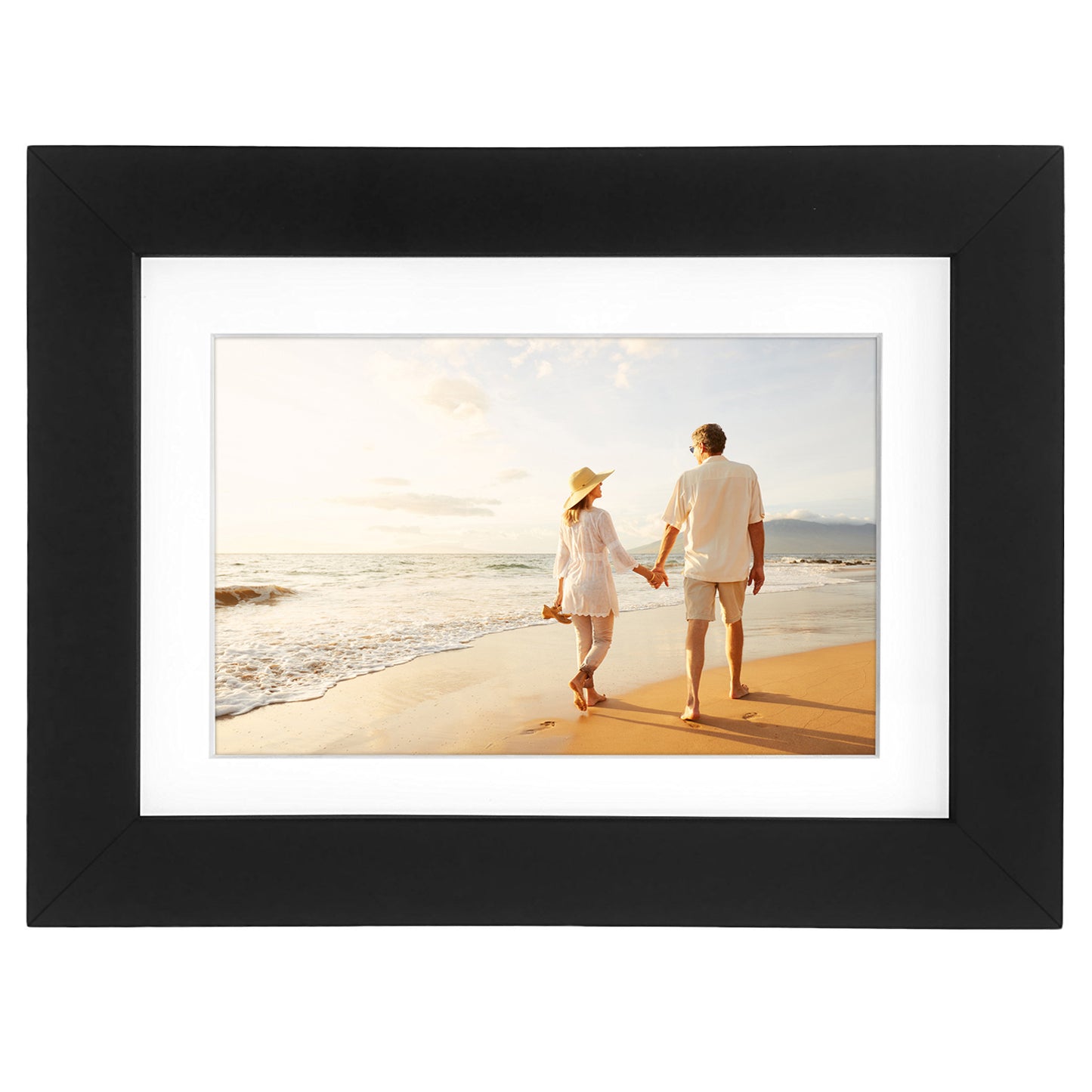 2 Pack - Picture Frame with Mat | Engineered Wood Photo Frame