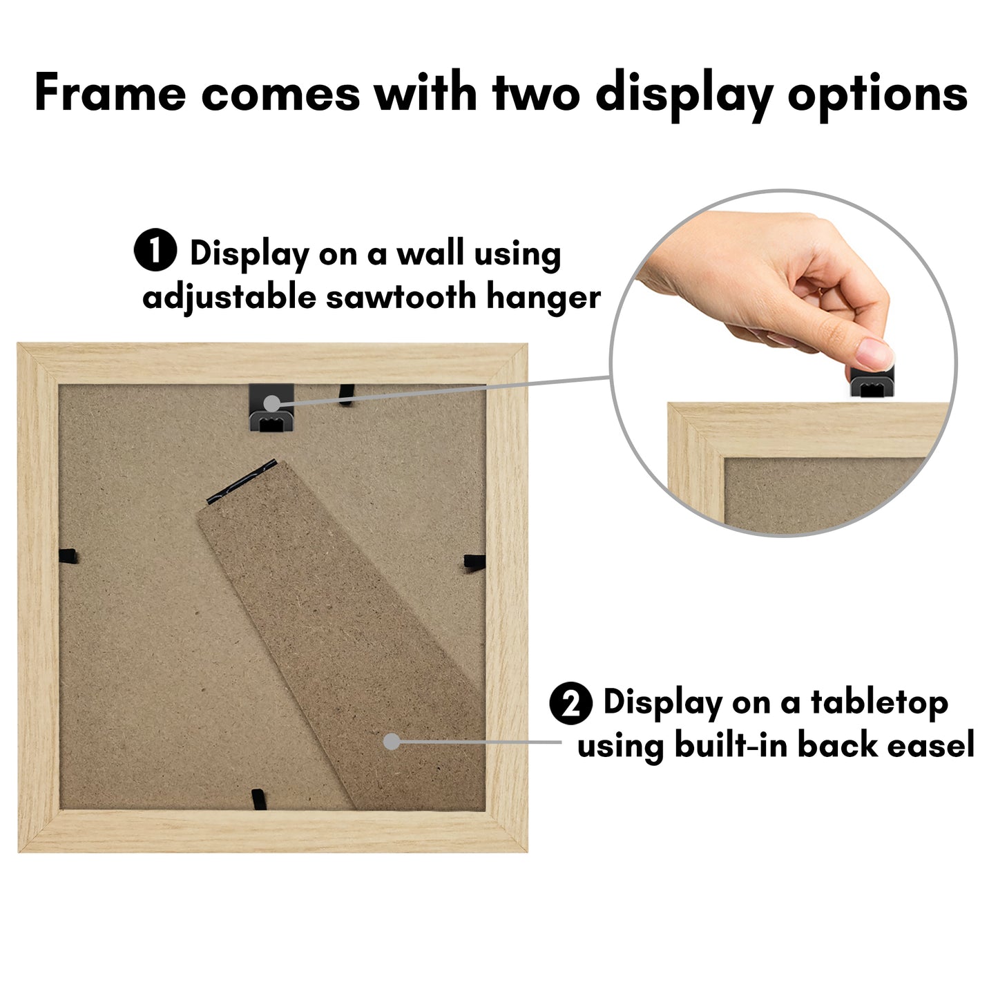 Picture Frame With Heart Shaped Mat -  Engineered Wood Photo Frame with Shatter-Resistant Glass Cover