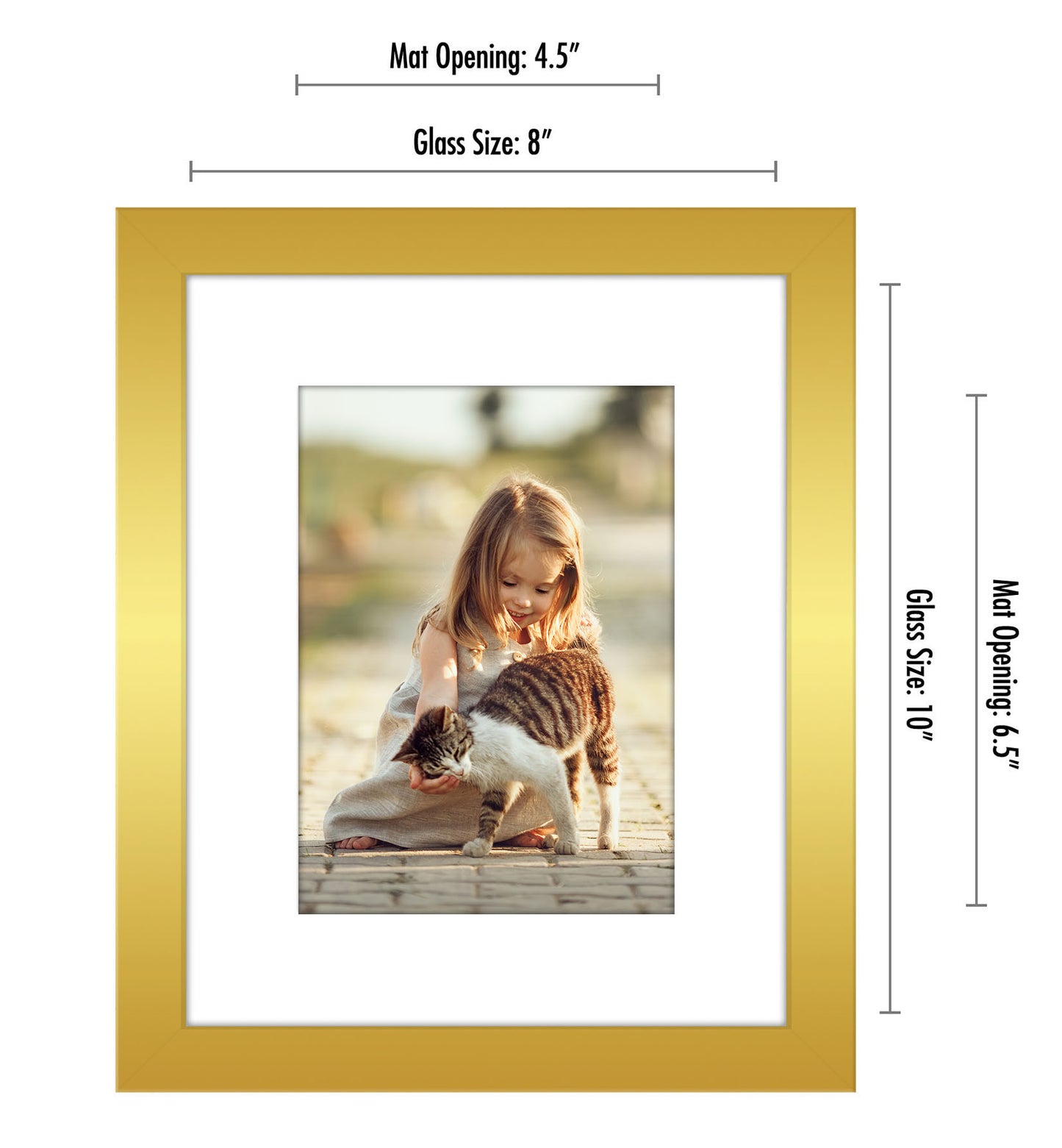 Picture Frame with Mat | Engineered Wood Photo Frame