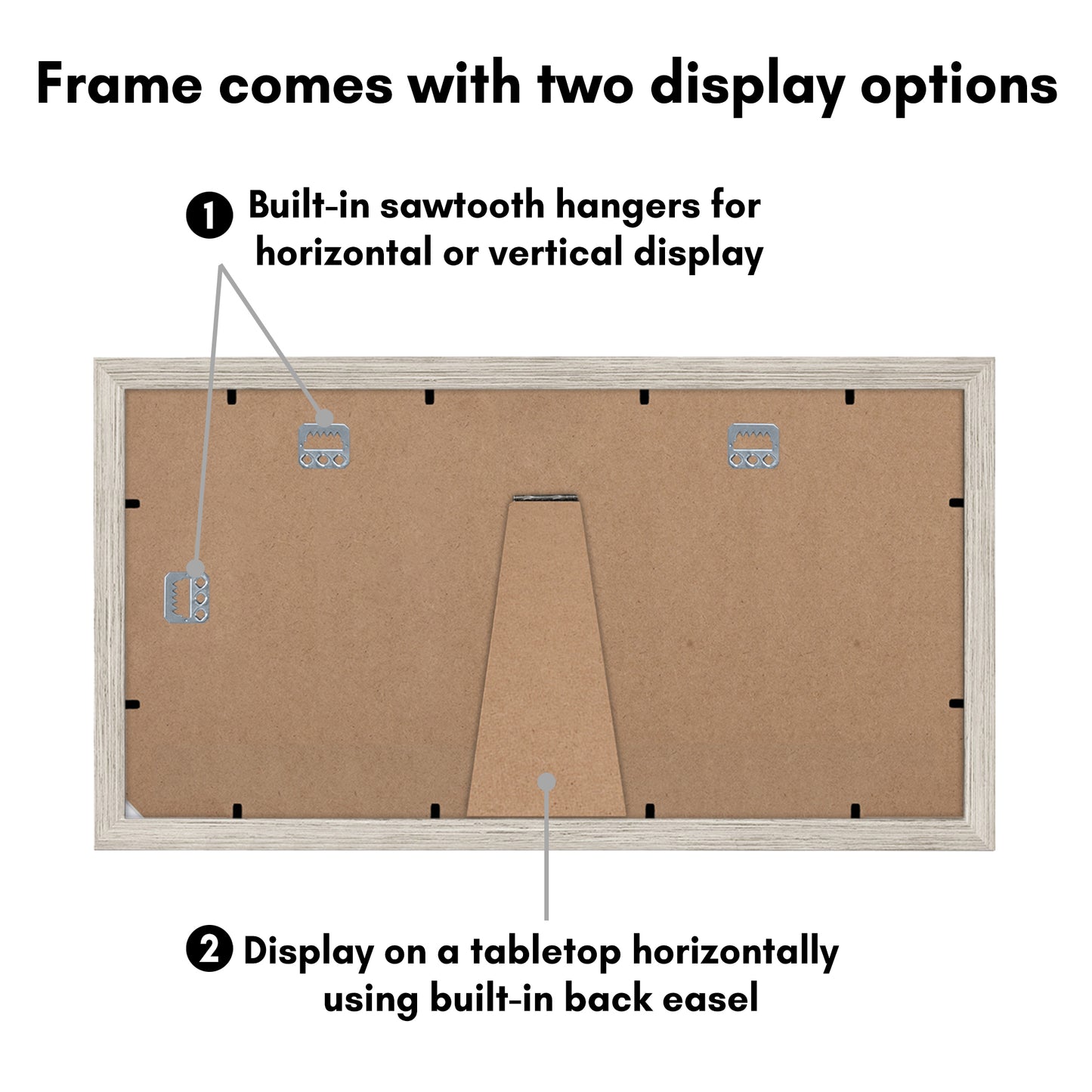 Triple Collage Picture Frame for 5x7 | Choose Size and Color