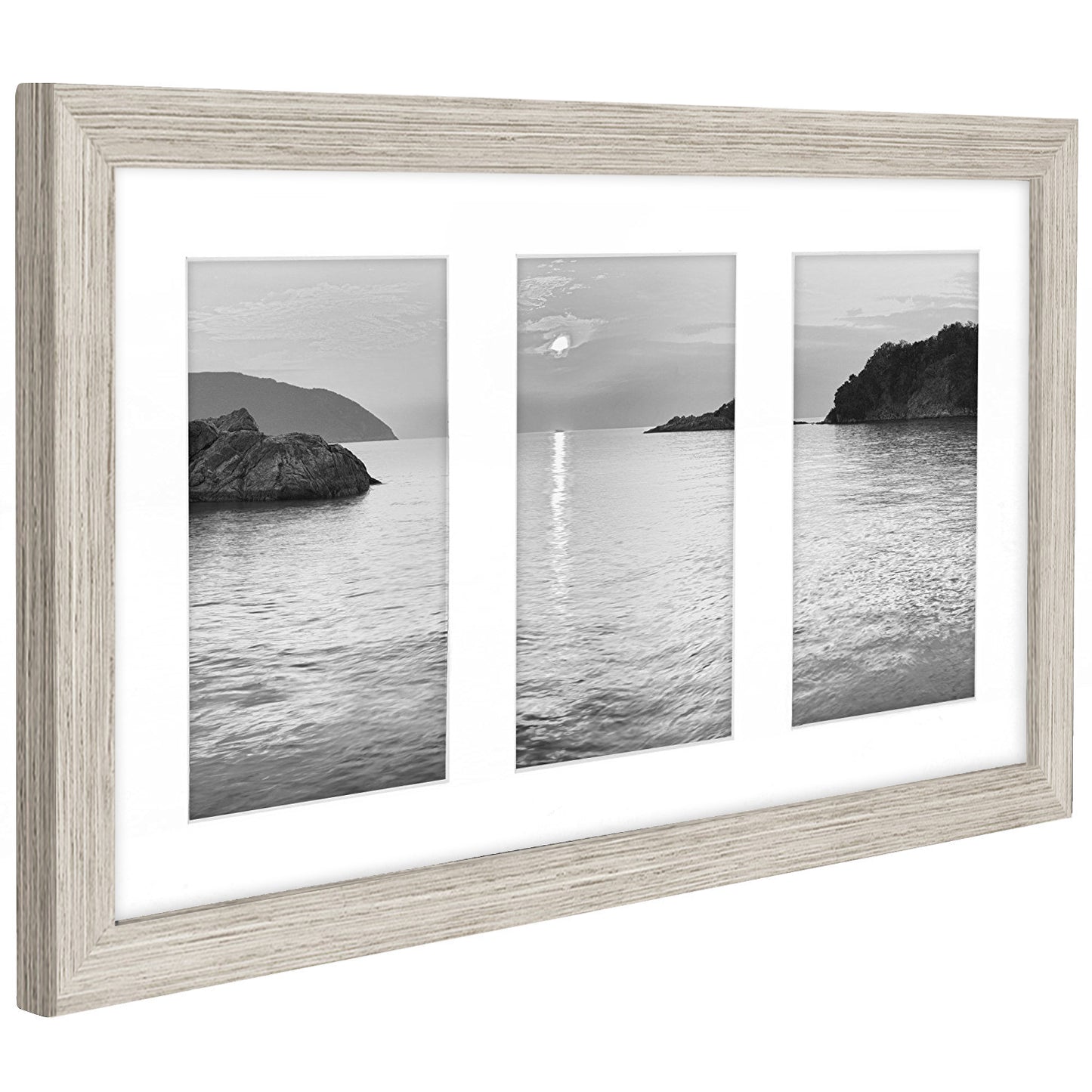 Triple Collage Picture Frame for 4x6 | Multi-use Display | Choose Color