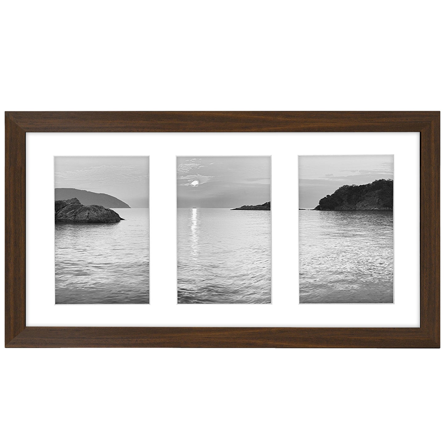 Triple Collage Picture Frame for 4x6 | Multi-use Display | Choose Color