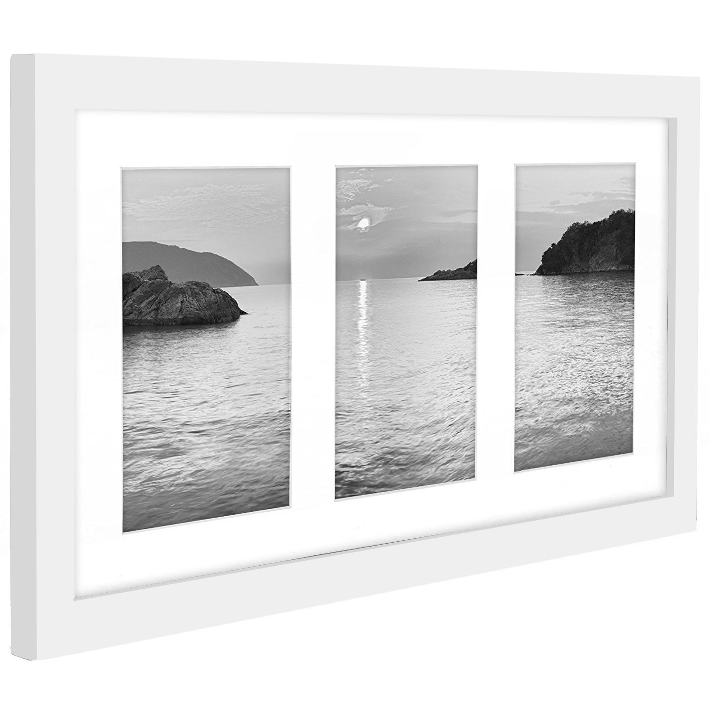 Triple Collage Picture Frame for 4x6 | Multi-use Display | Choose Color