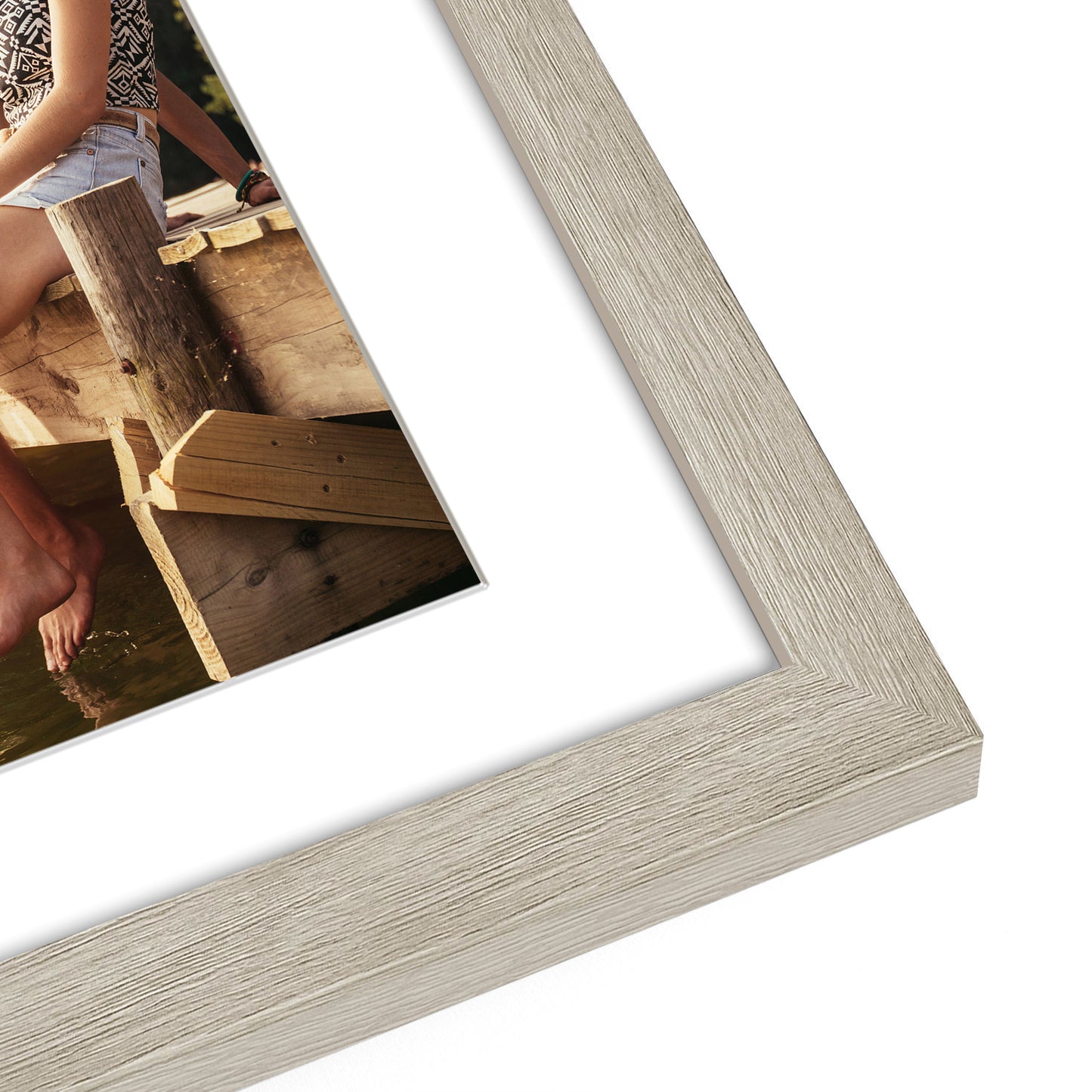 4-Photo Collage Picture Frame for 4x6 or 4x4 | Choose Size and Color