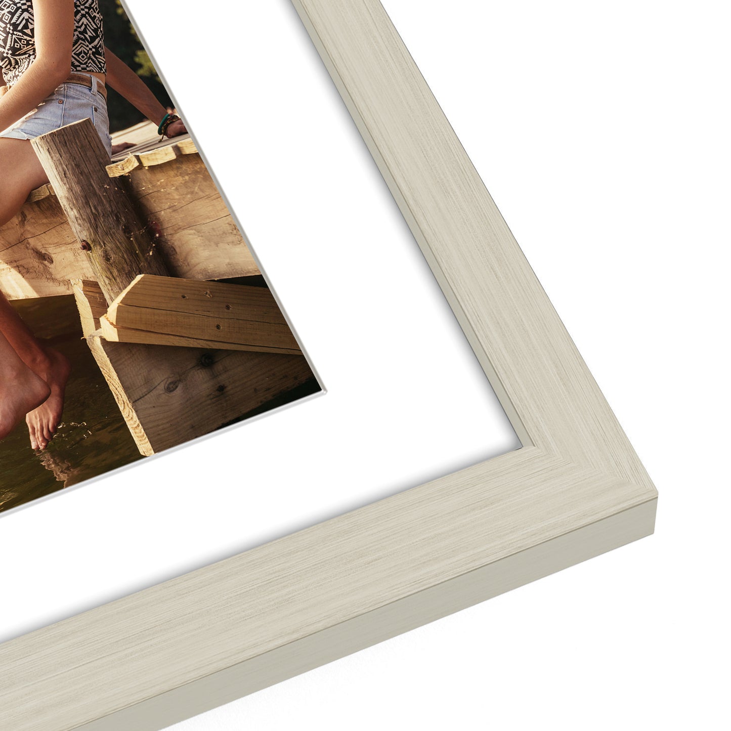 4-Photo Collage Picture Frame for 4x6 or 4x4 | Choose Size and Color