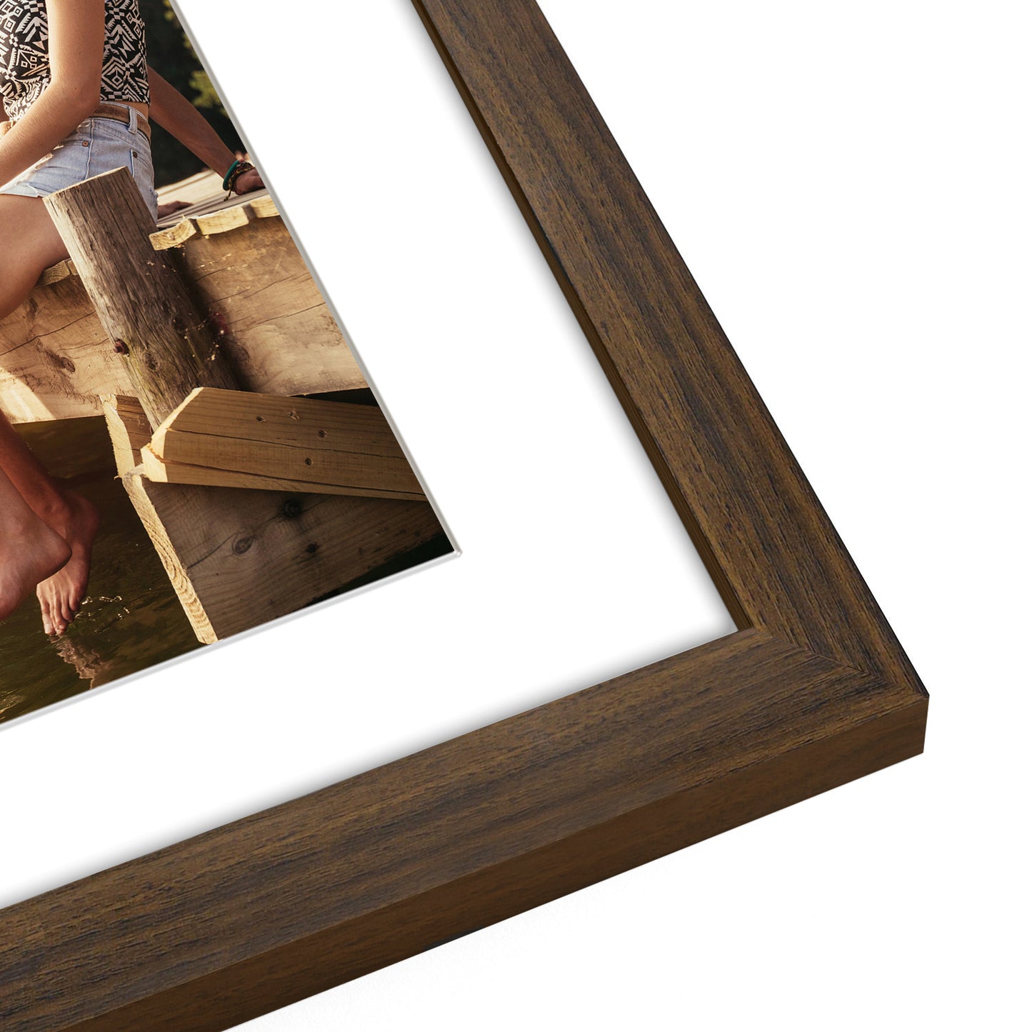 4-Photo Collage Picture Frame for 4x6 or 4x4 | Choose Size and Color