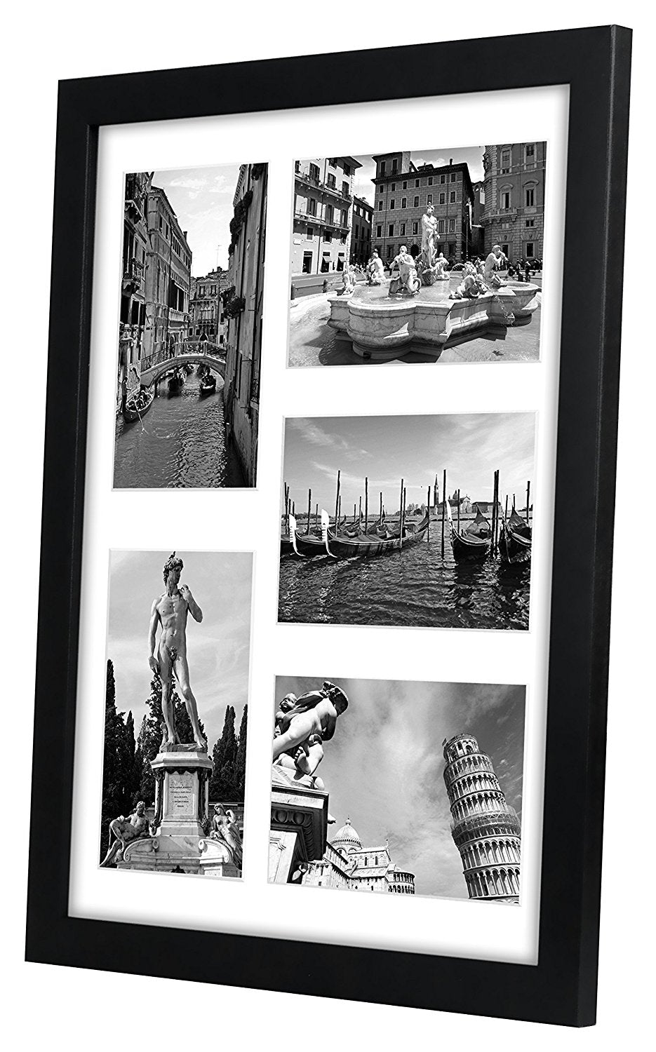 5-Photo Collage Picture Frame for 4x6 | Choose Size and Color