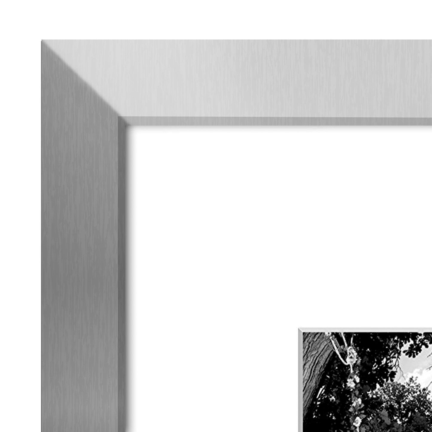 11x14 in Silver - With Shatter Resistant Glass, and Includes Hanging Hardware for Wall - Picture Frame