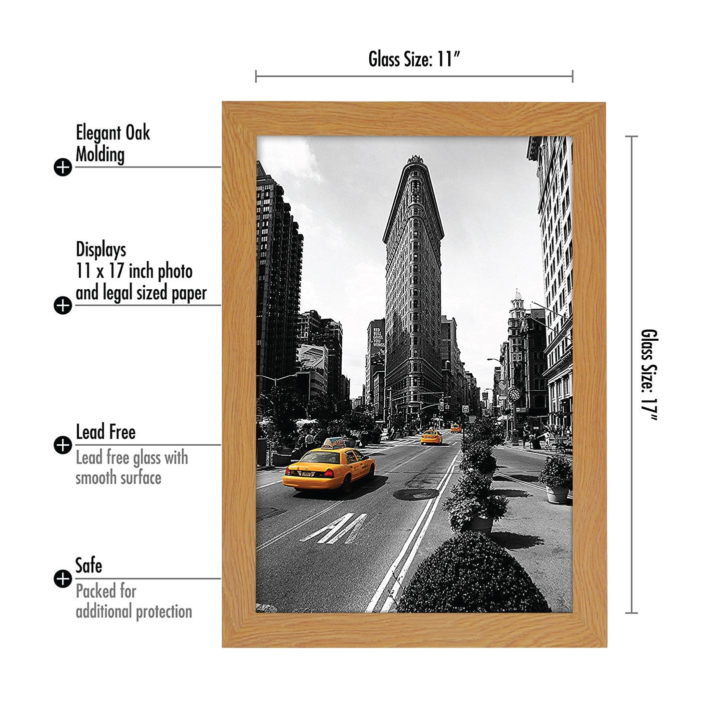 Picture Frame with Engineered Wood | Choose Size and Color