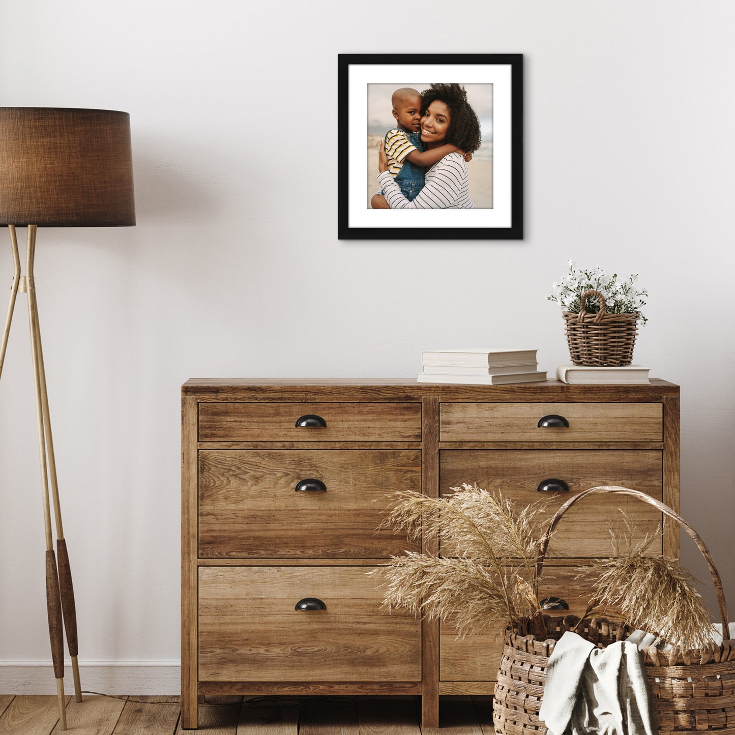 Picture Frame with Mat | Engineered Wood Photo Frame