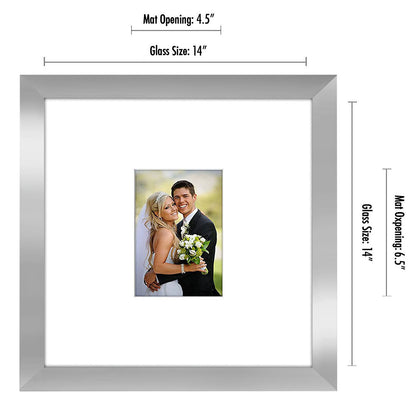 Wedding Signature Memories - Composite Wood Shatter-Resistant Glass Cover For Vertical Formats - Picture Frame