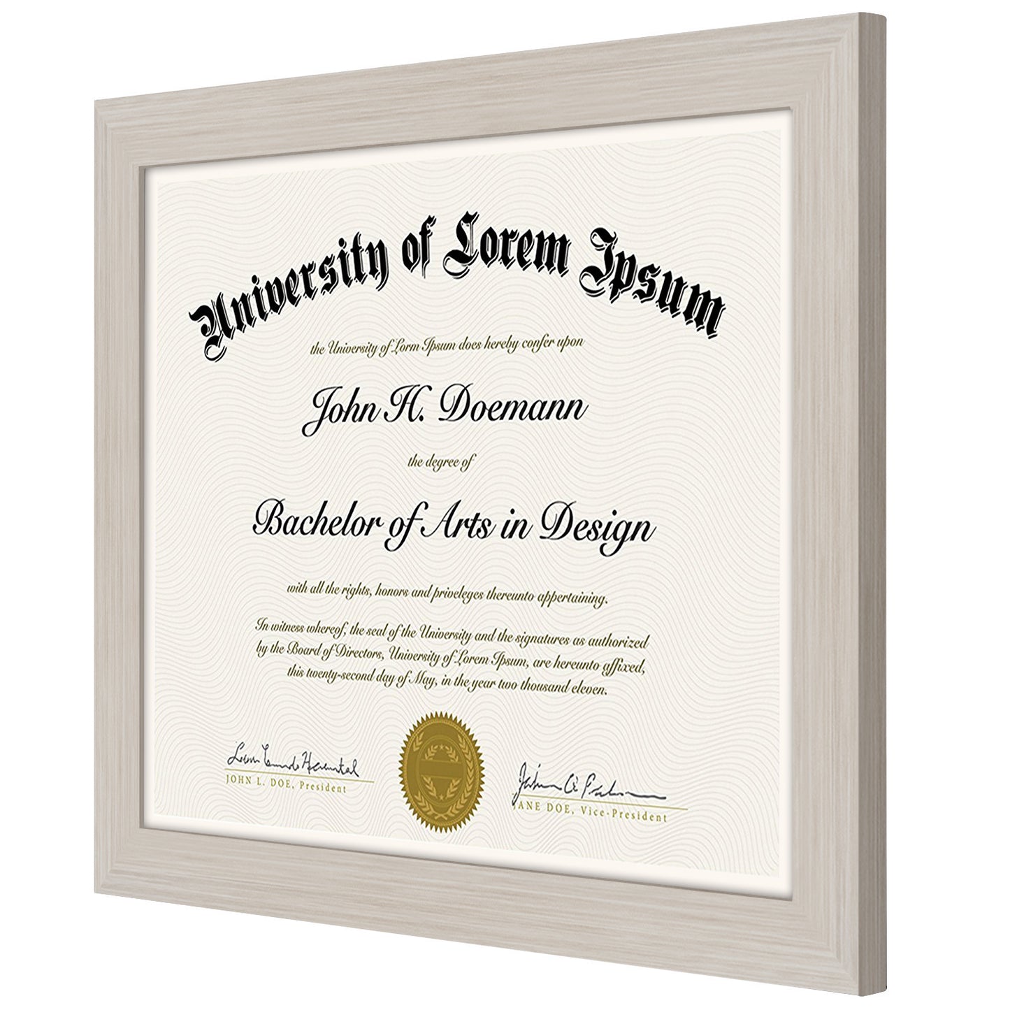 8.5x11 Diploma Frame | Choose Your Color