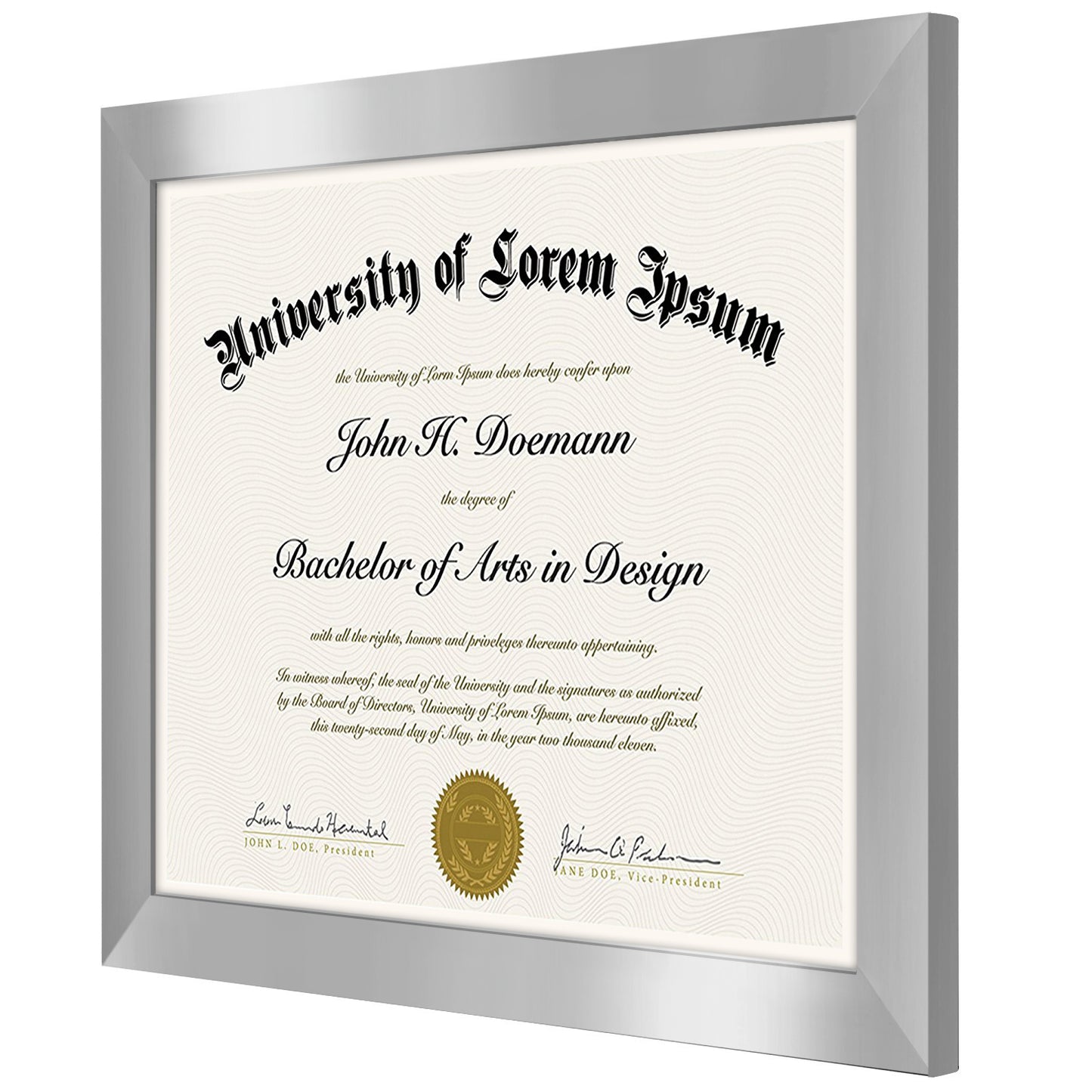 2 Pack - 8.5x11 Diploma Frame | Choose Your Color