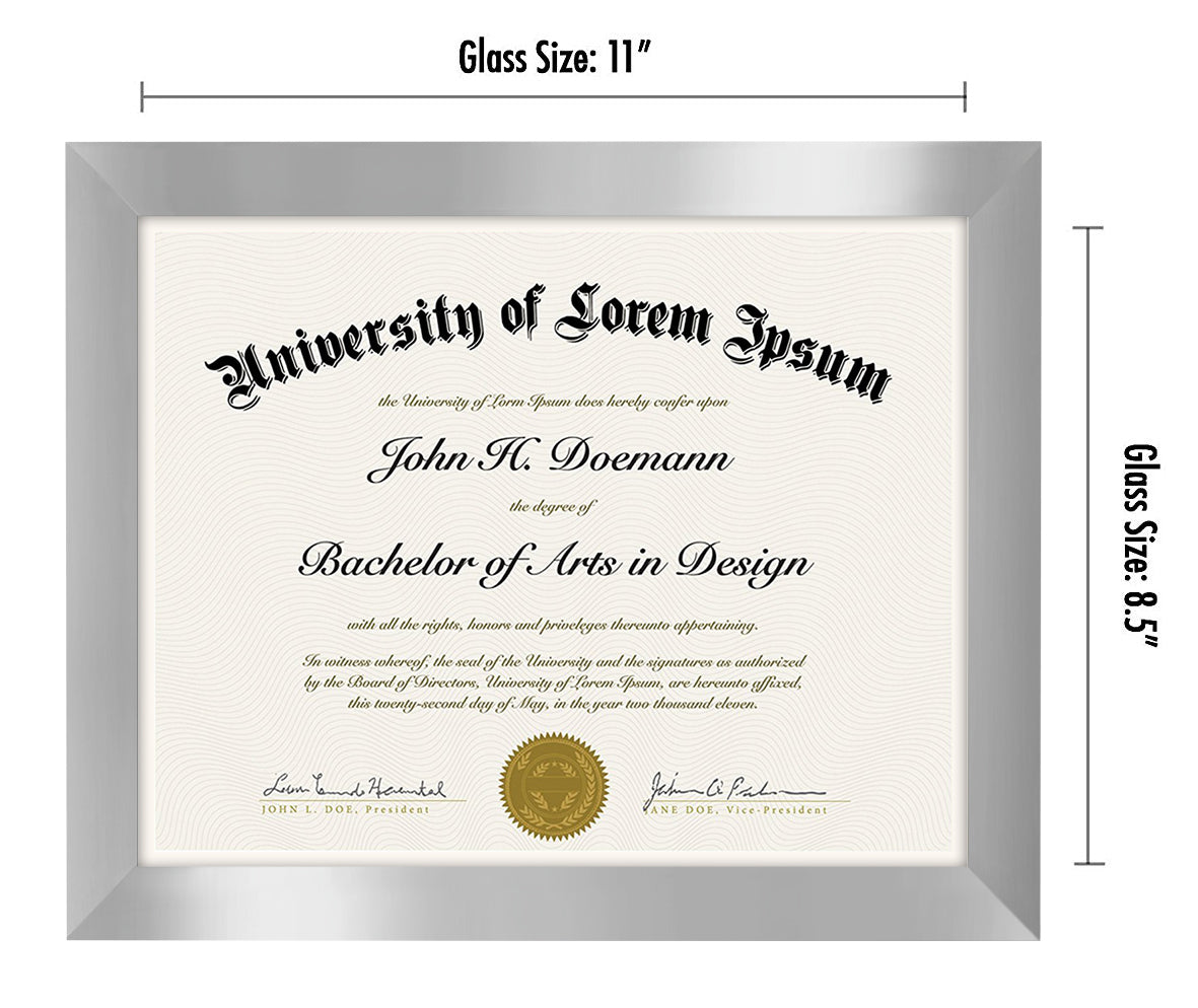 8.5x11 Diploma Frame | Choose Your Color