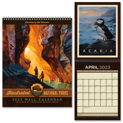 American National Parks Design by Anderson Design Group - 2023 Wall Calendar