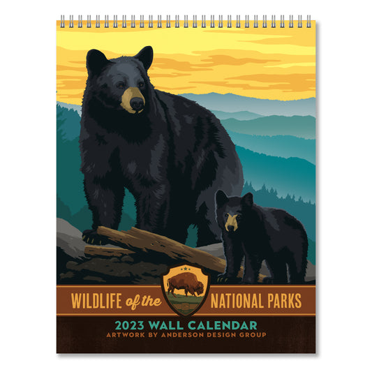 National Park Wildlife Design by Anderson Design Group - 2023 Wall Calendar