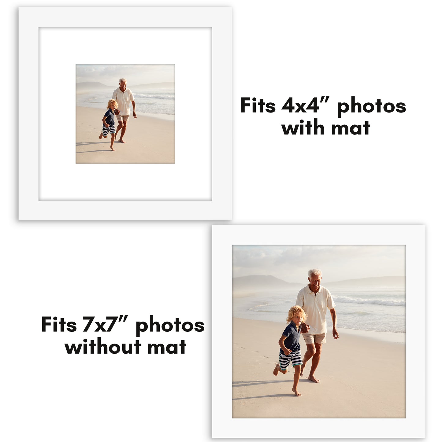 5 Pack - Gallery Wall Picture Frame | Choose Size and Color