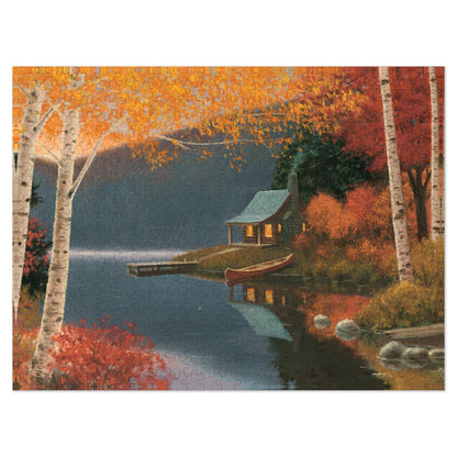 500 Piece Jigsaw Puzzle, 18x24 Inches, Quiet Evening Artwork by James Wiens