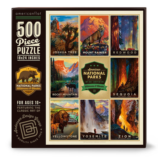 500 Piece Jigsaw Puzzle, 18x24 Inches, "American National Parks 3" Art by Anderson Design Group - Jigsaw Puzzle - Americanflat