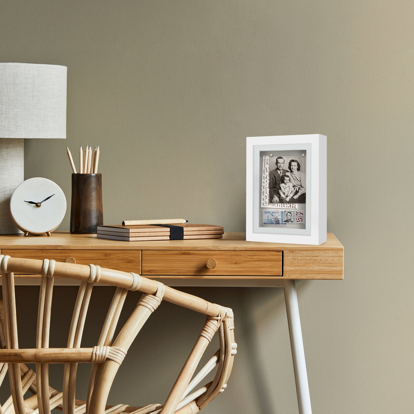 Shadow Box Keepsake Frame with Mat | Silhouette Collection