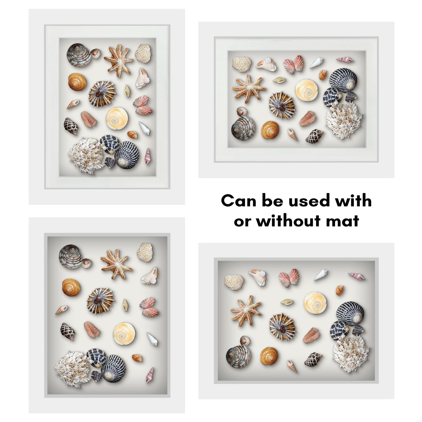 Shadow Box Keepsake Frame with Mat | Silhouette Collection