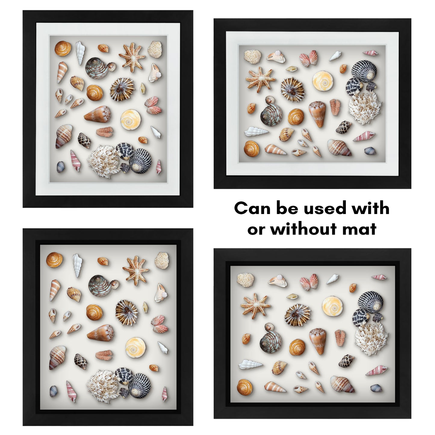 Shadow Box Keepsake Frame with Mat | Silhouette Collection