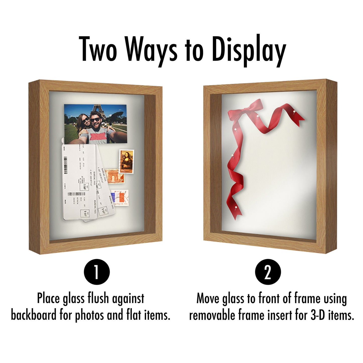 Shadow Box Keepsake Frame with Linen Back | Silhouette Collection