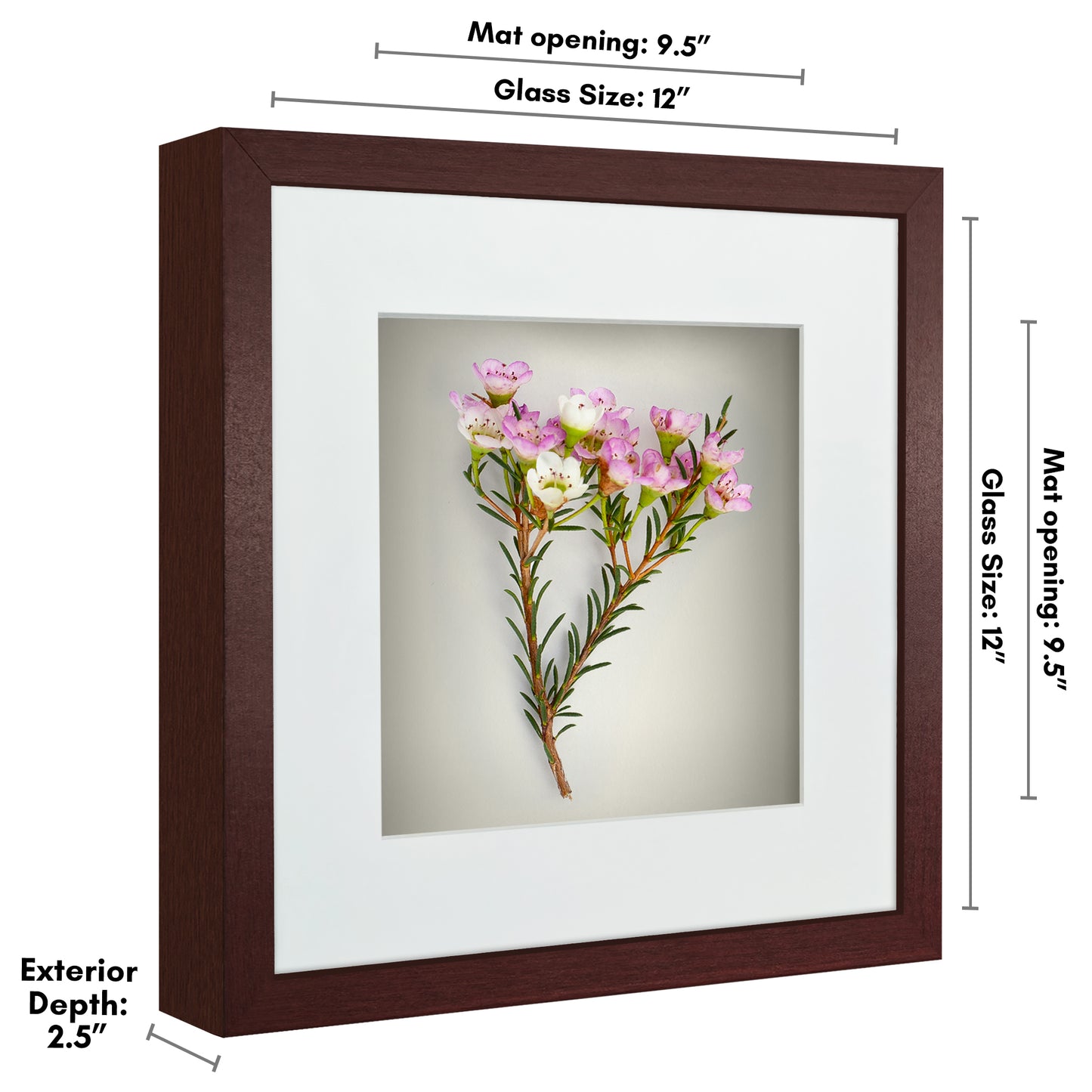 Shadow Box Keepsake Frame with Mat | Silhouette Collection
