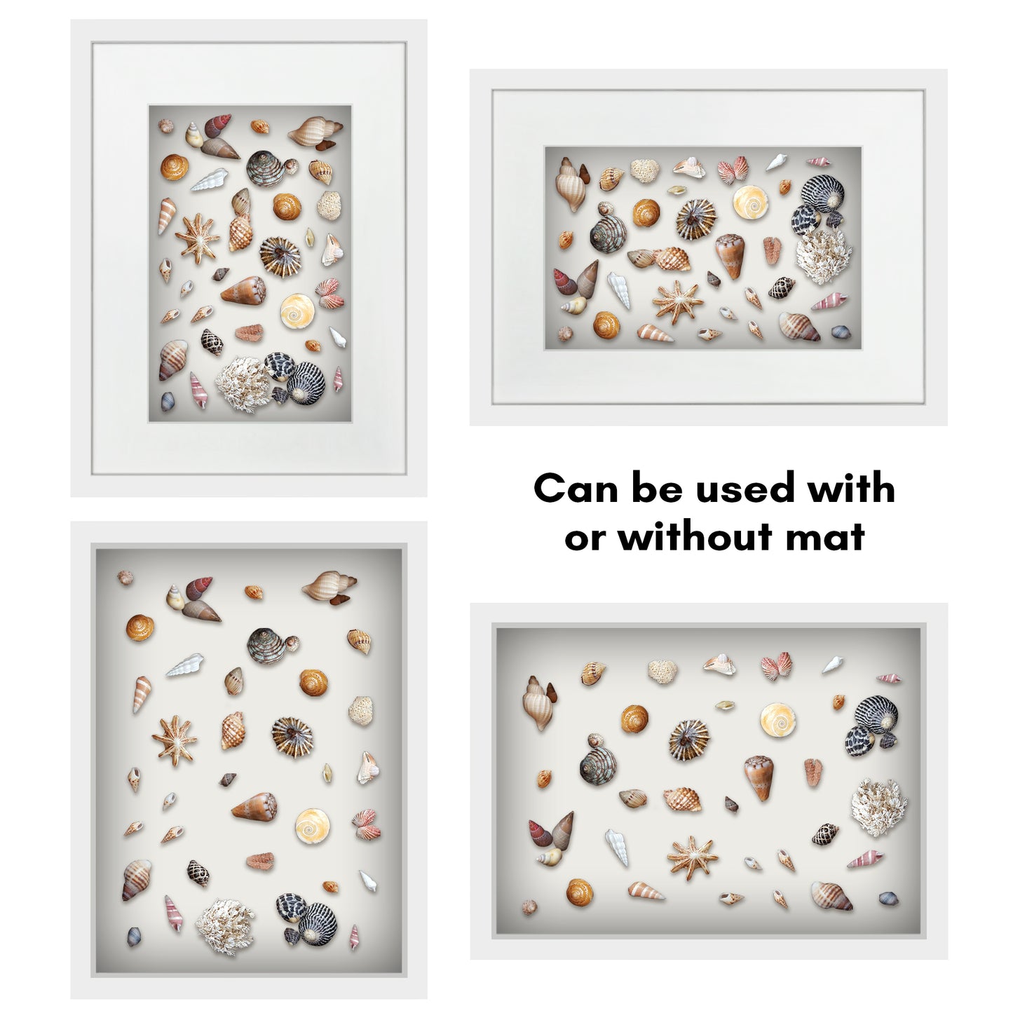 Shadow Box Keepsake Frame with Mat | Silhouette Collection