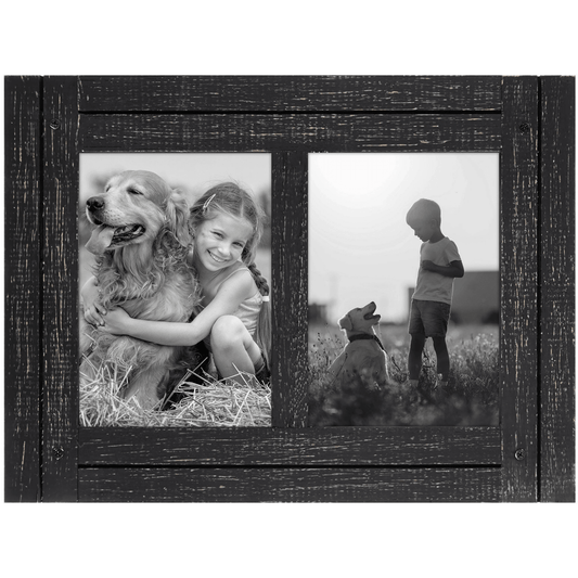 Rustic Collage Picture Frame - 2 Openings - Americanflat