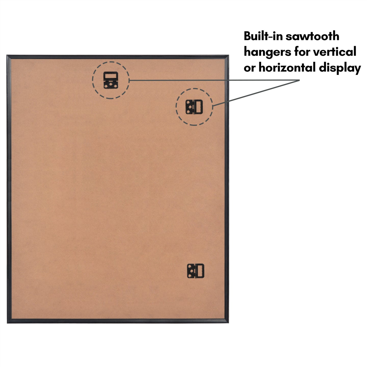 3 Pack - Black Poster Frame with Slimline Molding | Choose Size