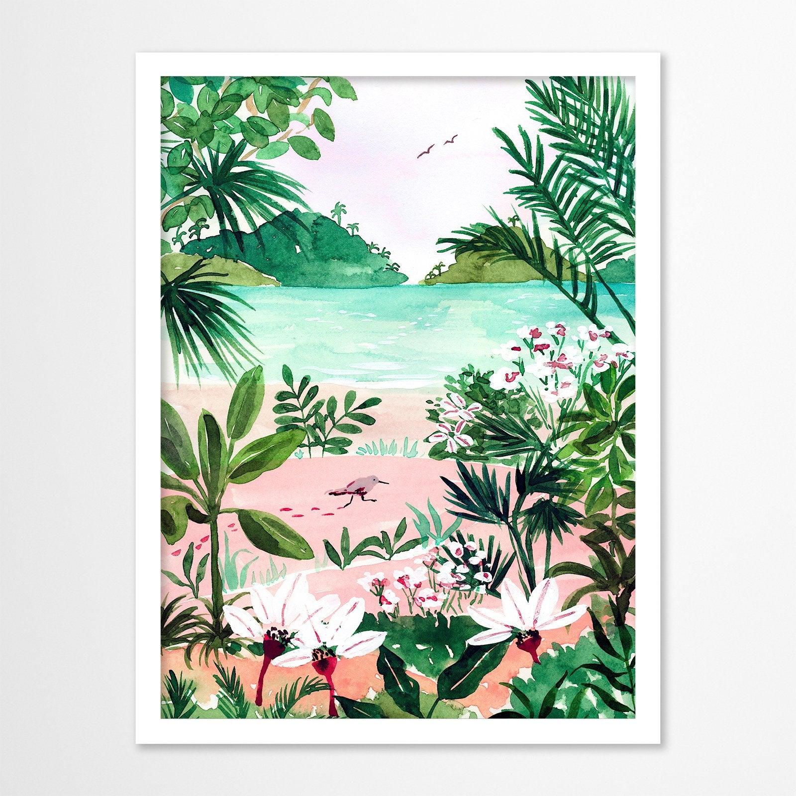 Seaside Meadow By Sabina Fenn - Framed Print - Americanflat