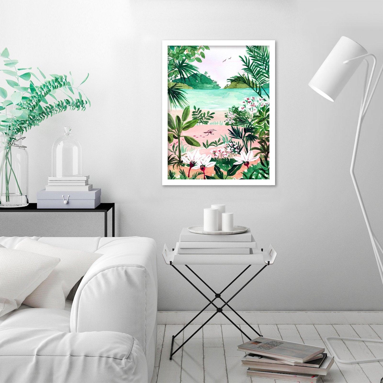 Seaside Meadow By Sabina Fenn - Framed Print - Americanflat