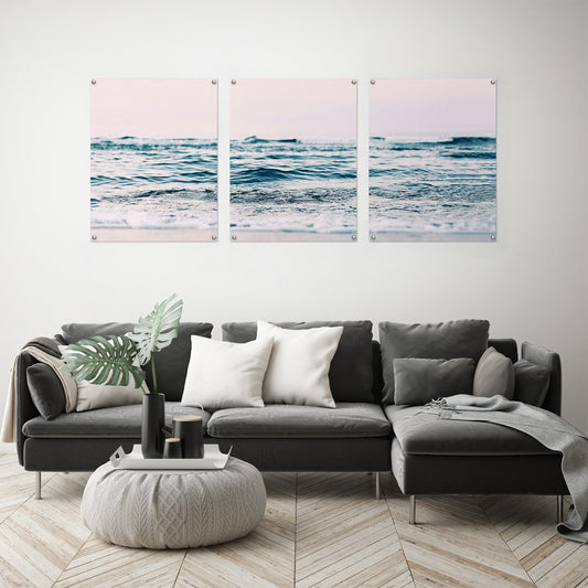 (Set of 3) Triptych Wall Art Ocean Sun by Sisi and Seb - Poster Print