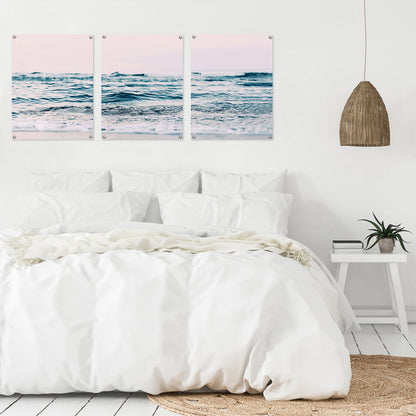 (Set of 3) Triptych Wall Art Ocean Sun by Sisi and Seb - Poster Print
