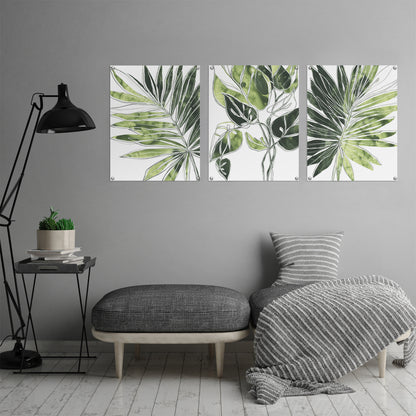 (Set of 3) Triptych Wall Art Modern Botanicals by World Art Group - Poster Print